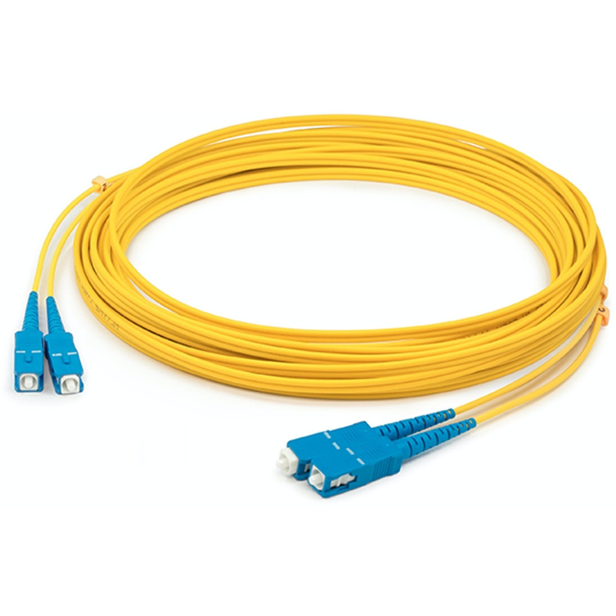 AddOn 11m SC (Male) to SC (Male) Straight Yellow OS2 Duplex Plenum Fiber Patch Cable