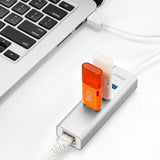 Anker 3-Port USB 3.0 Aluminum HUB with 10/100/1000 Gigabit Ethernet Converter USB-A Hub A7514