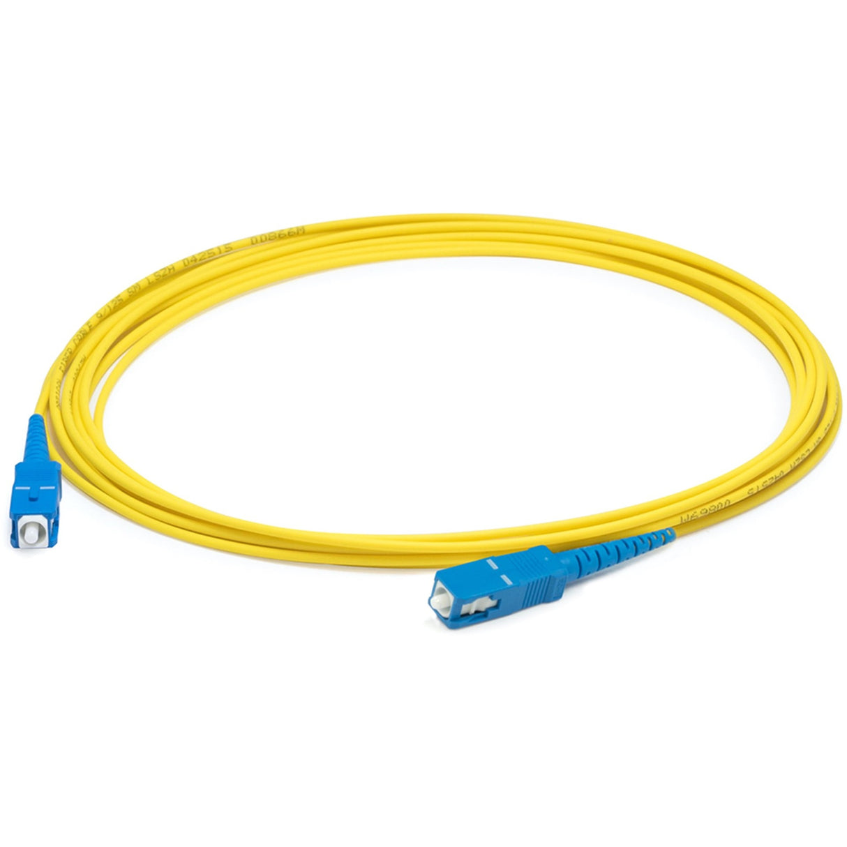 AddOn 20m SC (Male) to SC (Male) Straight Yellow OS2 Simplex Plenum Fiber Patch Cable