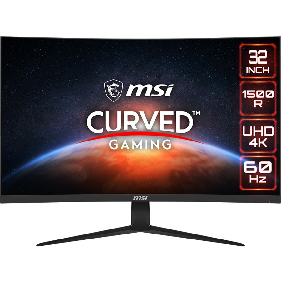 MSI G321CUV 32" Class 4K UHD Curved Screen Gaming LCD Monitor - 16:9 - Black