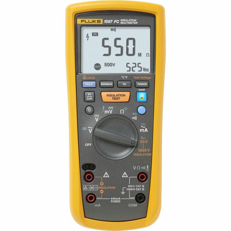 Fluke Networks 1587KIT/62MAX+ FC Electrical Tester Kit