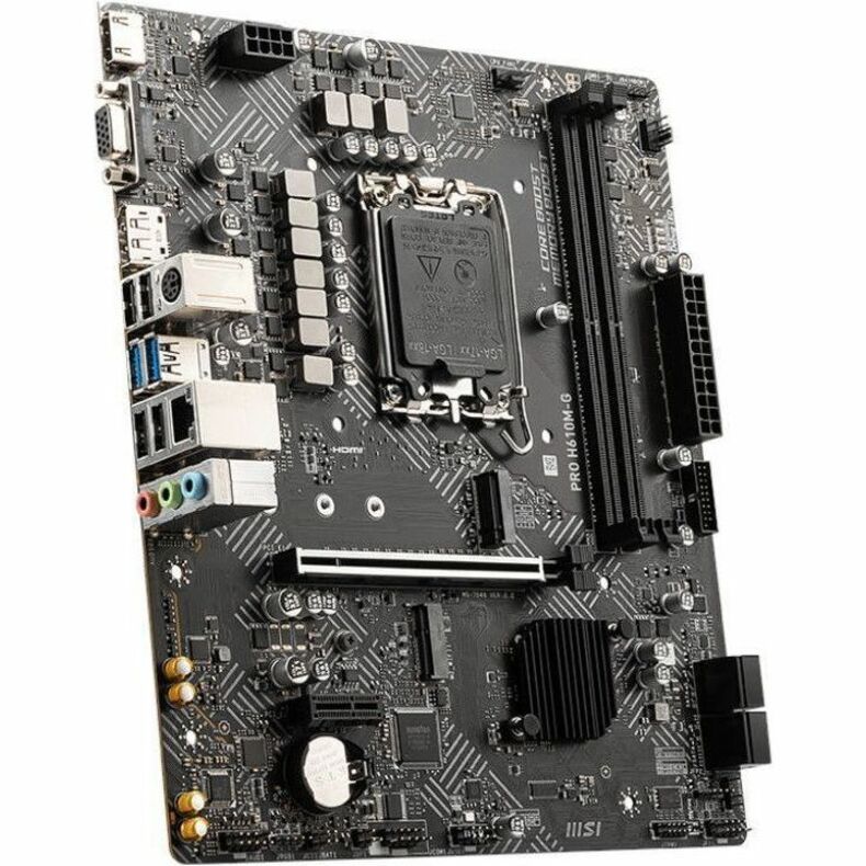 MSI PRO H610M-G Desktop Motherboard - Intel H610 Chipset - Socket LGA-1700 - Micro ATX