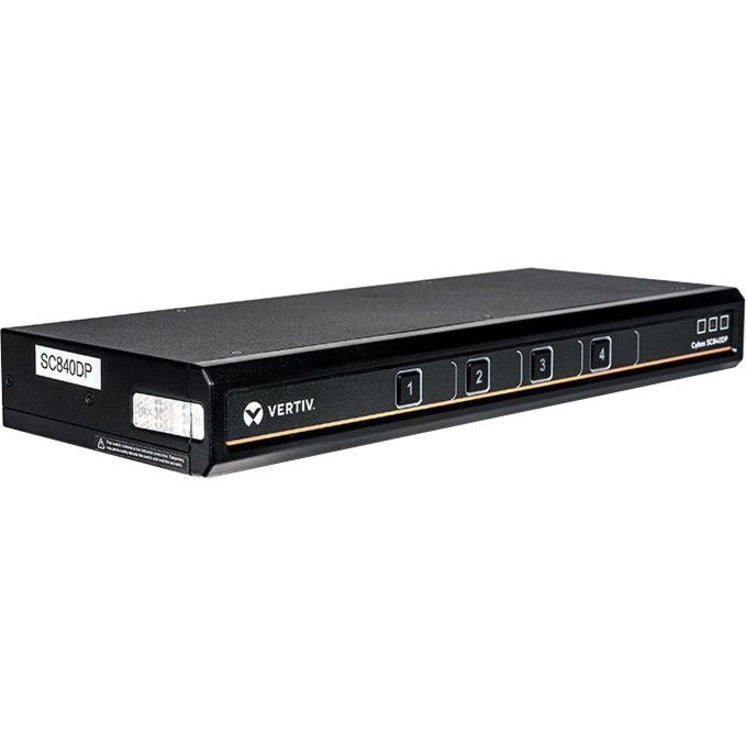 Vertiv Cybex SC800 Secure Desktop KVM | 4 Port Single-Head | DP in/DP out