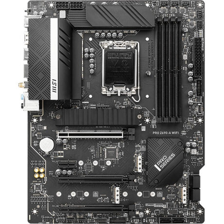 MSI Z690-A WIFI Desktop Motherboard - Intel Z690 Chipset - Socket LGA-1700 - Intel Optane Memory Ready - ATX