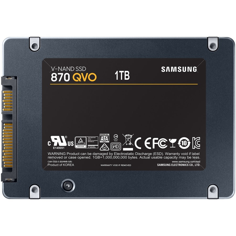 Samsung 870 QVO MZ-77Q1T0B/AM 1 TB Solid State Drive - 2.5" Internal - SATA (SATA/600)