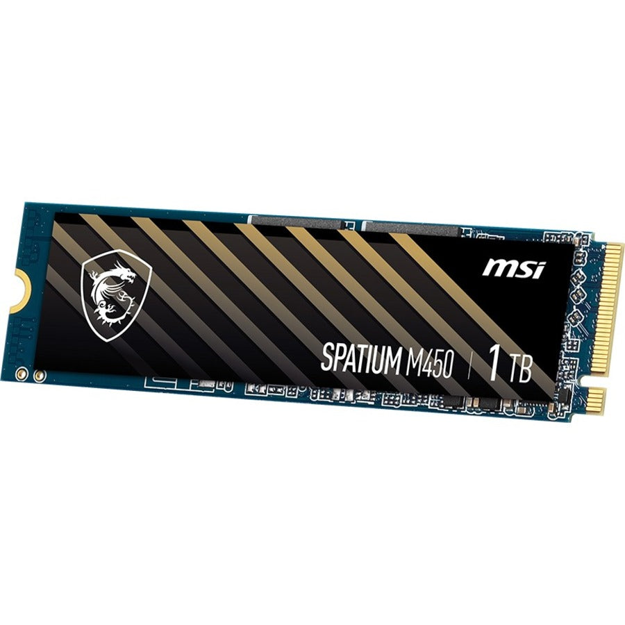 MSI SPATIUM M450 1 TB Solid State Drive - M.2 2280 Internal - PCI Express NVMe (PCI Express NVMe 4.0 x4)