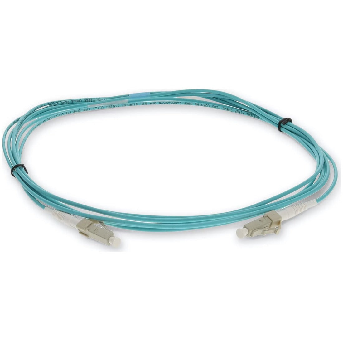 AddOn 1m LC (Male) to LC (Male) Aqua OM4 Simplex Fiber OFNR (Riser-Rated) Patch Cable