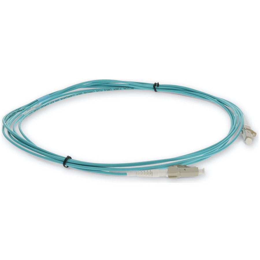 AddOn 1m LC (Male) to LC (Male) Aqua OM4 Simplex Fiber OFNR (Riser-Rated) Patch Cable