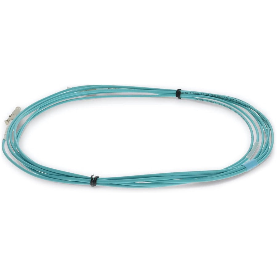 AddOn 1m LC (Male) to LC (Male) Aqua OM4 Simplex Fiber OFNR (Riser-Rated) Patch Cable