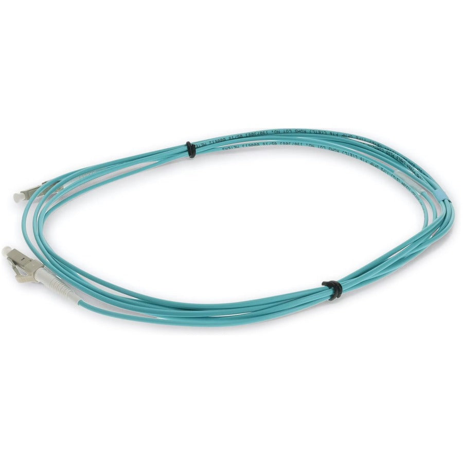 AddOn 1m LC (Male) to LC (Male) Aqua OM4 Simplex Fiber OFNR (Riser-Rated) Patch Cable