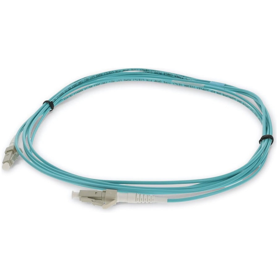 AddOn 1m LC (Male) to LC (Male) Aqua OM4 Simplex Fiber OFNR (Riser-Rated) Patch Cable