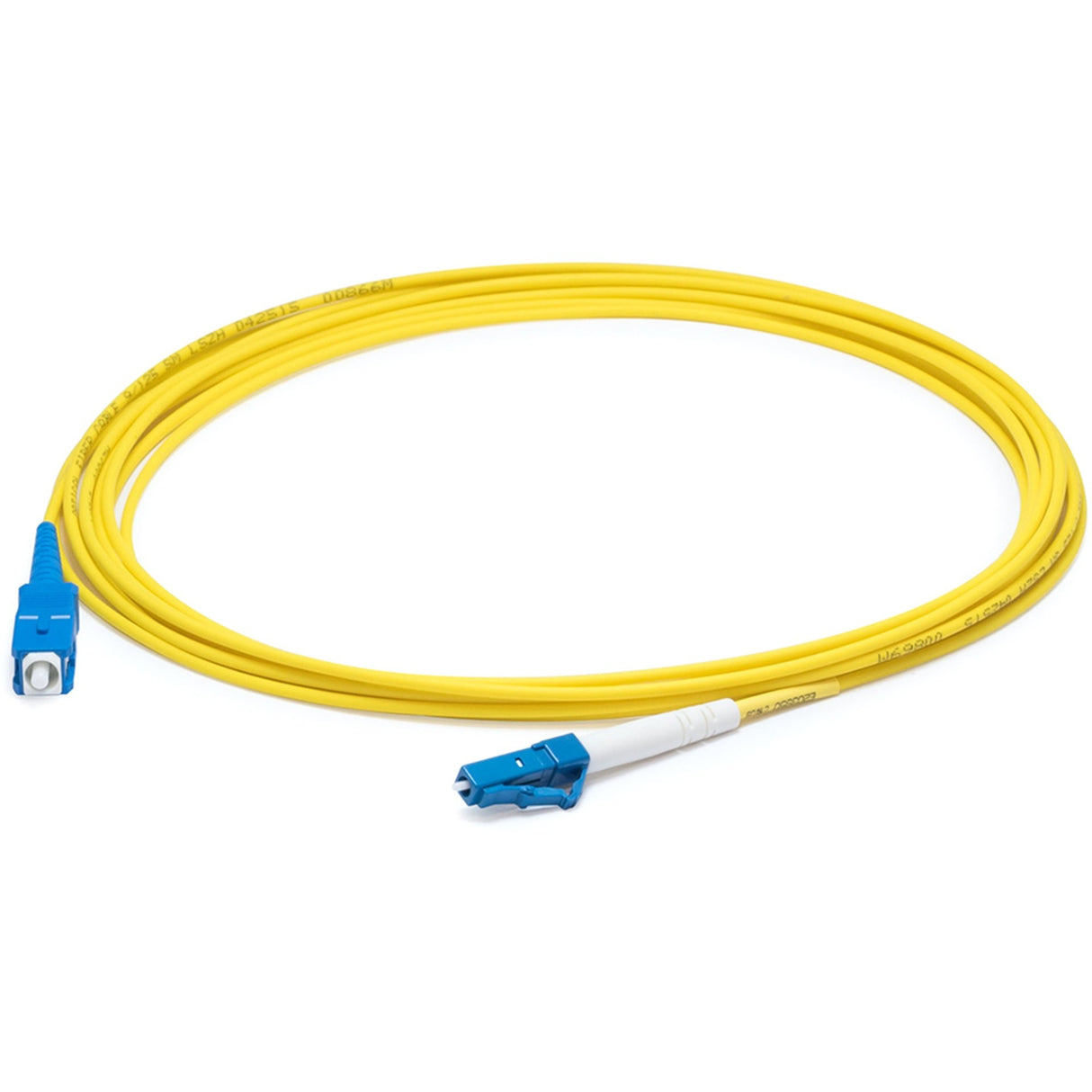 AddOn 30m LC (Male) to SC (Male) Straight Yellow OS2 Simplex Plenum Fiber Patch Cable