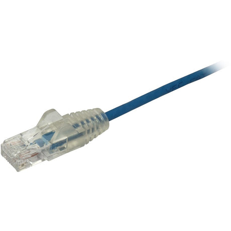 StarTech.com 1 ft CAT6 Cable - Slim CAT6 Patch Cord - Blue - Snagless RJ45 Connectors - Gigabit Ethernet Cable - 28 AWG - LSZH (N6PAT1BLS)