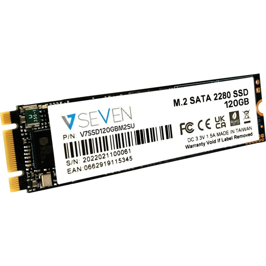 V7 V7SSD120GBM2SU 120 GB Solid State Drive - M.2 Internal - SATA (SATA/600) - TAA Compliant