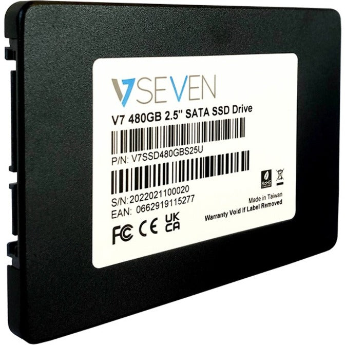 V7 V7SSD480GBS25U 480 GB Solid State Drive - 2.5" Internal - SATA (SATA/600) - TAA Compliant