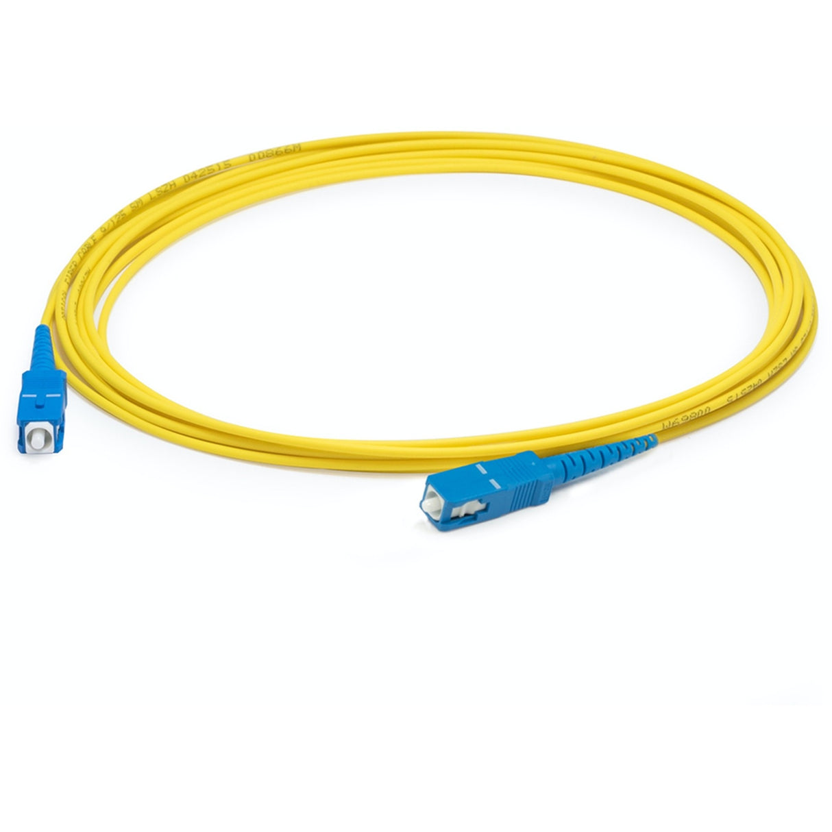 AddOn 16m SC (Male) to SC (Male) Straight Yellow OS2 Simplex Plenum Fiber Patch Cable