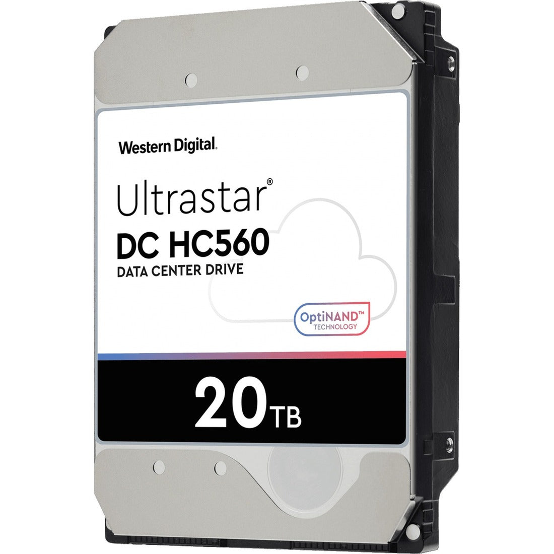 WD Ultrastar DC HC560 WUH722020ALE6L1 20 TB Hard Drive - 3.5" Internal - SATA (SATA/600) - Conventional Magnetic Recording (CMR) Method