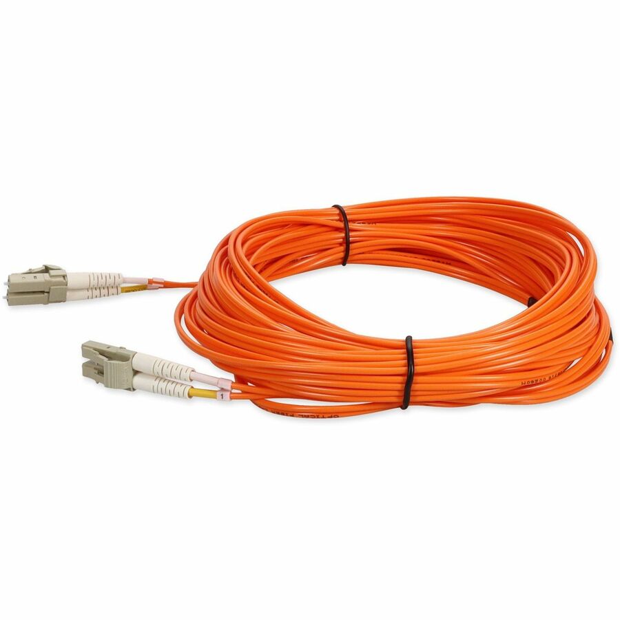 AddOn 11m LC (Male) to LC (Male) Straight Orange OM4 Duplex Fiber OFNR (Riser-Rated) Patch Cable