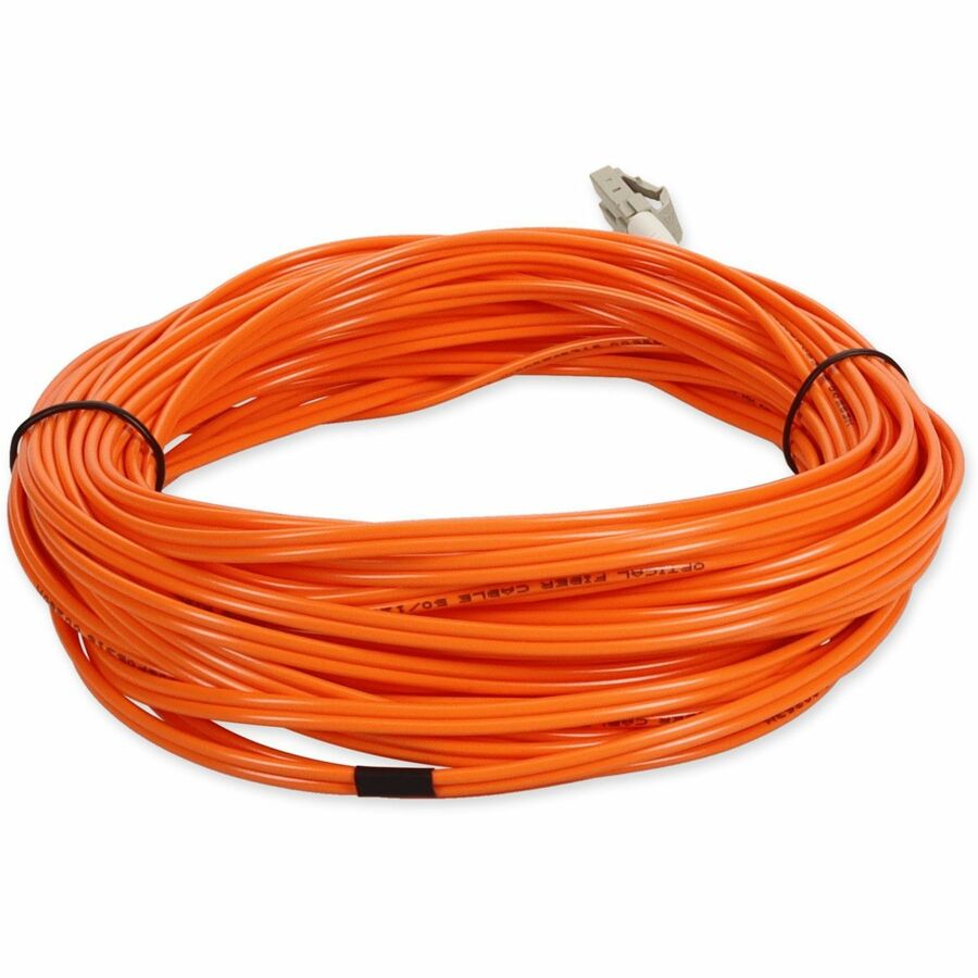 AddOn 11m LC (Male) to LC (Male) Straight Orange OM4 Duplex Fiber OFNR (Riser-Rated) Patch Cable