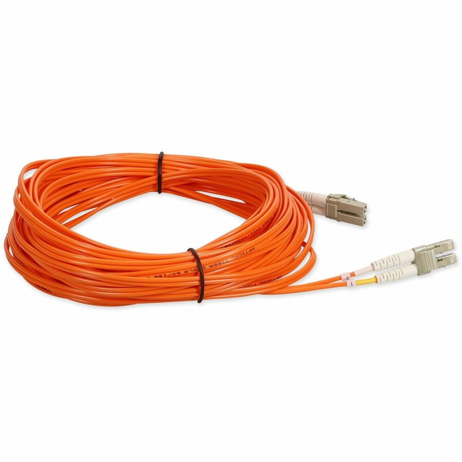AddOn 11m LC (Male) to LC (Male) Straight Orange OM4 Duplex Fiber OFNR (Riser-Rated) Patch Cable