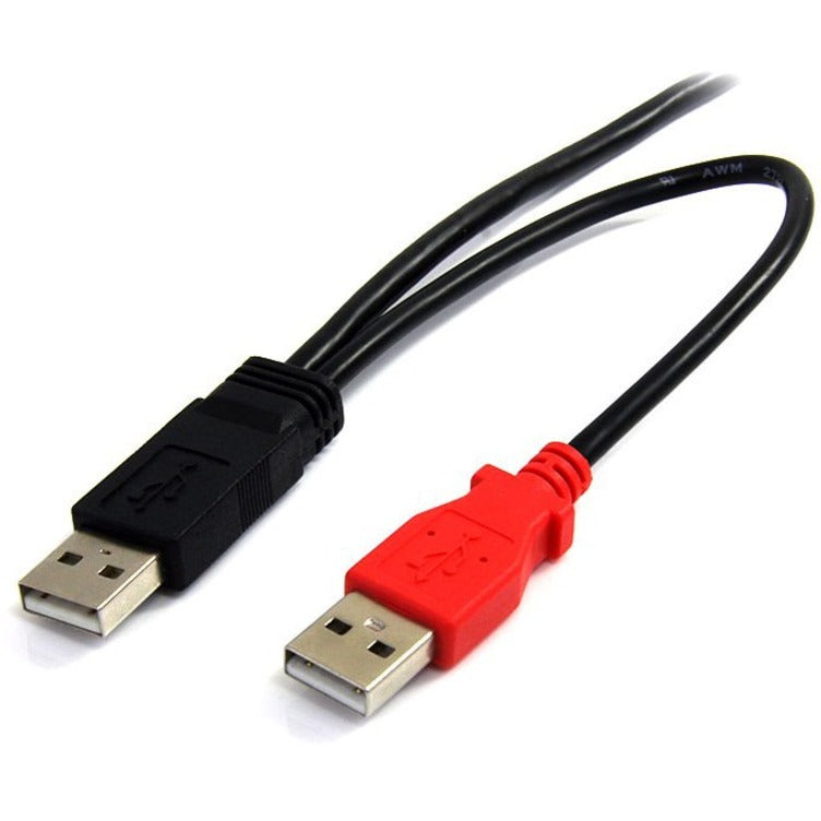 StarTech.com 1ft USB Y Cable for External Hard Drive