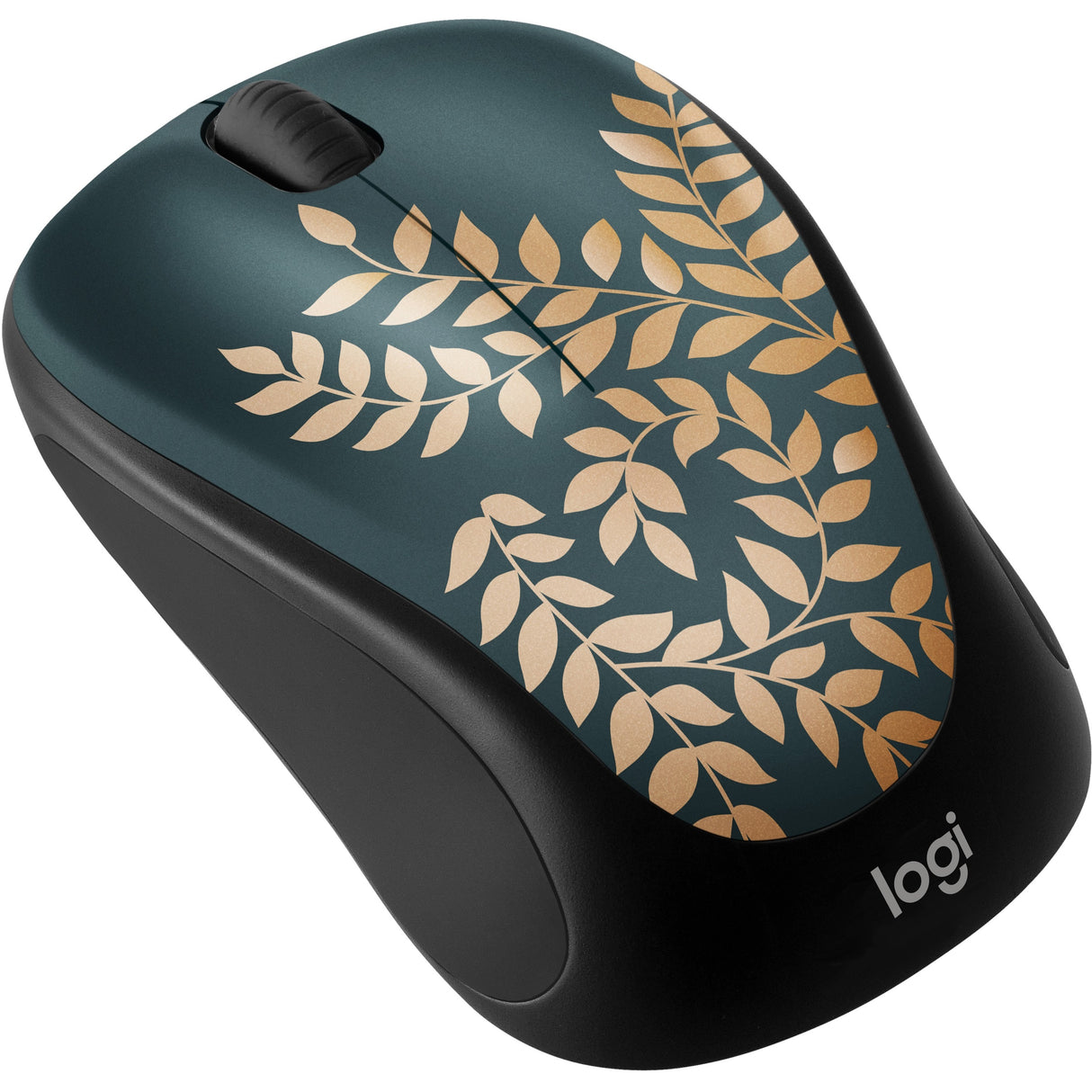 Logitech Design Collection Limited Edition Wireless Mouse with Colorful Designs - USB Unifying Receiver, 12 months AA Battery Life, Portable & Lightweight, Easy Plug & Play with Universal Compatibility - GOLDEN GARDEN