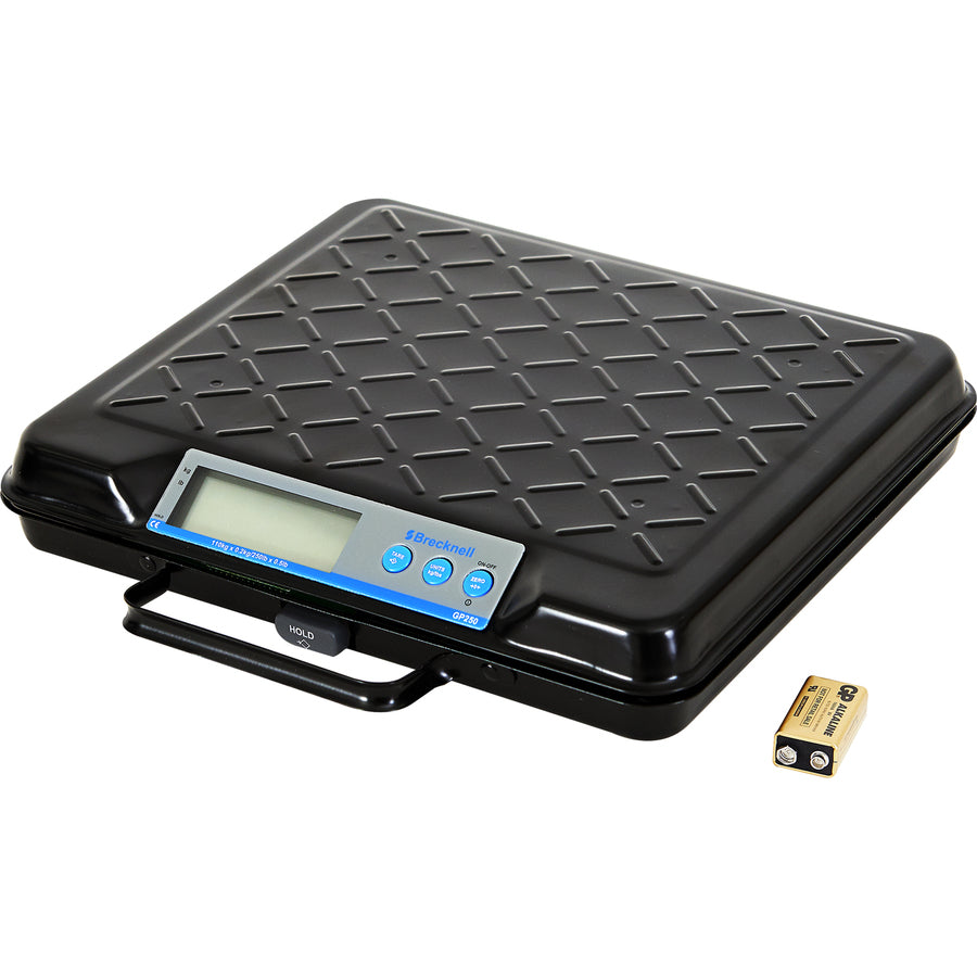 Brecknell GP250 USB Electronic General Purpose Bench Scale, 250LB Capacity, Portable, Internal Backlit Display, USB COM Port