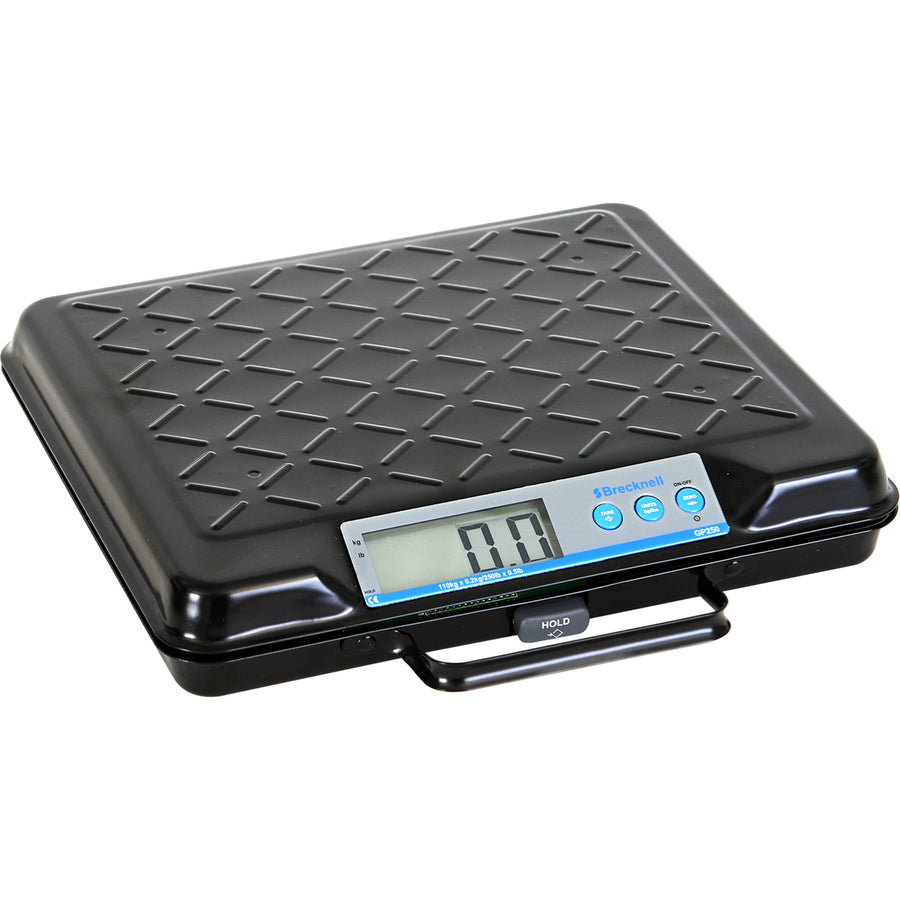 Brecknell GP250 USB Electronic General Purpose Bench Scale, 250LB Capacity, Portable, Internal Backlit Display, USB COM Port