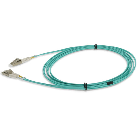 AddOn 0.5m LC (Male) to LC (Male) Aqua OM4 Duplex Fiber LSZH-rated Patch Cable