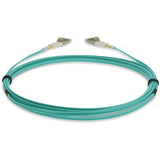 AddOn 0.5m LC (Male) to LC (Male) Aqua OM4 Duplex Fiber LSZH-rated Patch Cable