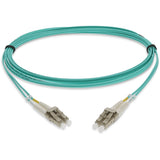 AddOn 0.5m LC (Male) to LC (Male) Aqua OM4 Duplex Fiber LSZH-rated Patch Cable