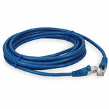 AddOn 15ft RJ-45 (Male) to RJ-45 (Male) Blue Cat7 STP Flexible PVC Copper Patch Cable