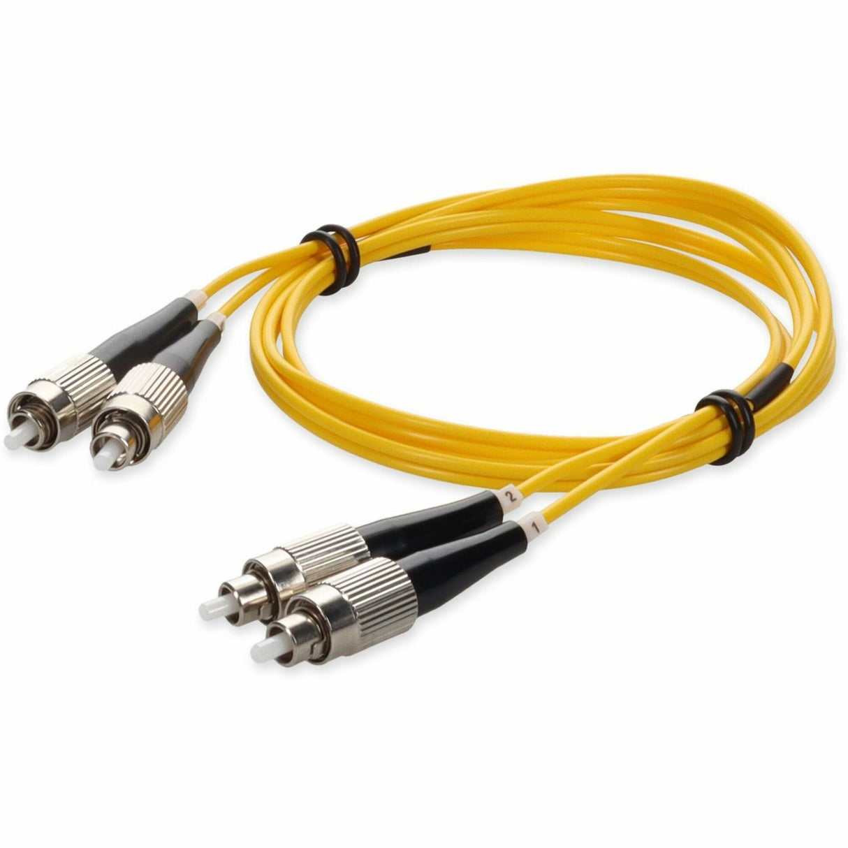 AddOn 2m FC (Male) to FC (Male) Yellow OS2 Duplex Fiber OFNR (Riser-Rated) Patch Cable