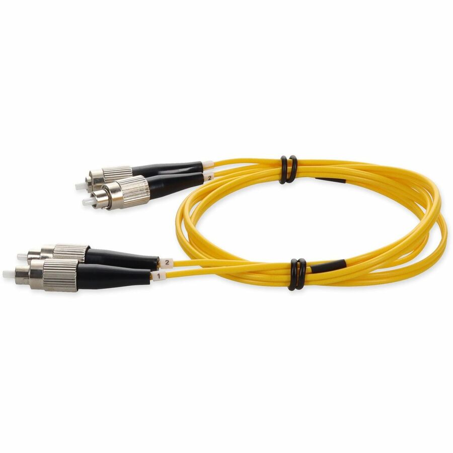 AddOn 2m FC (Male) to FC (Male) Yellow OS2 Duplex Fiber OFNR (Riser-Rated) Patch Cable