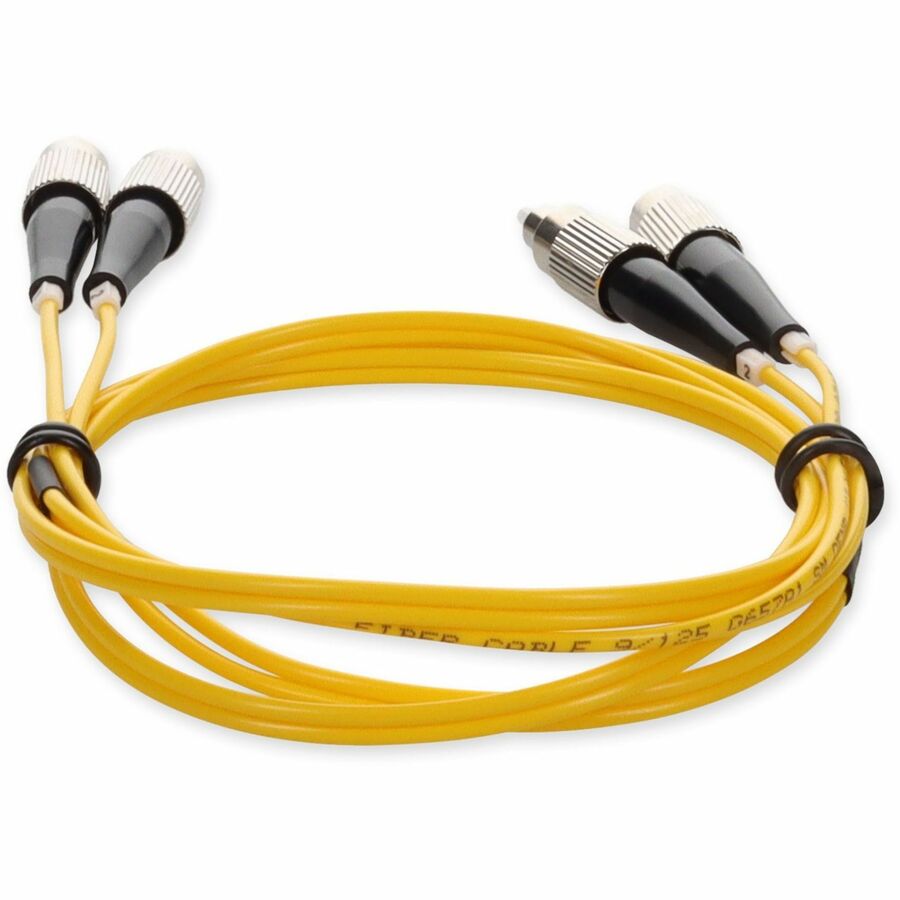 AddOn 2m FC (Male) to FC (Male) Yellow OS2 Duplex Fiber OFNR (Riser-Rated) Patch Cable