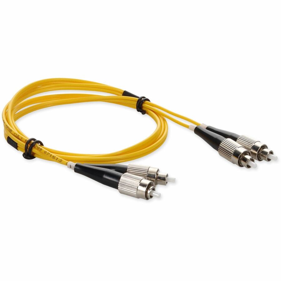 AddOn 2m FC (Male) to FC (Male) Yellow OS2 Duplex Fiber OFNR (Riser-Rated) Patch Cable