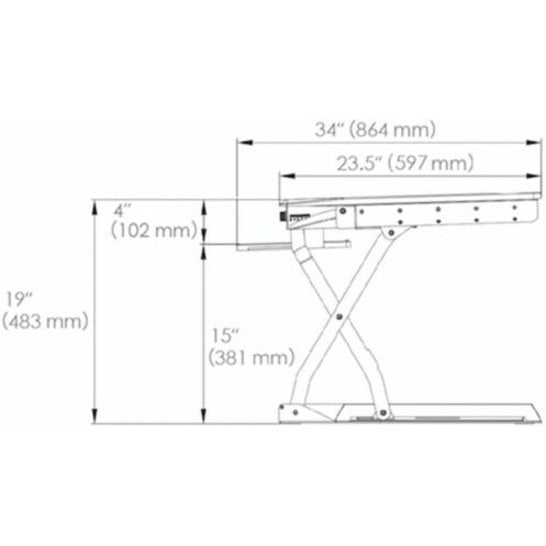 Goldtouch EasyLift Pro Sit and Stand Desk with Keyboard Tray