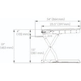 Goldtouch EasyLift Pro Sit and Stand Desk with Keyboard Tray