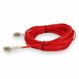 AddOn 20m LC (Male) to LC (Male) Red OM4 Duplex Fiber OFNR (Riser-Rated) Patch Cable