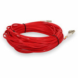 AddOn 20m LC (Male) to LC (Male) Red OM4 Duplex Fiber OFNR (Riser-Rated) Patch Cable