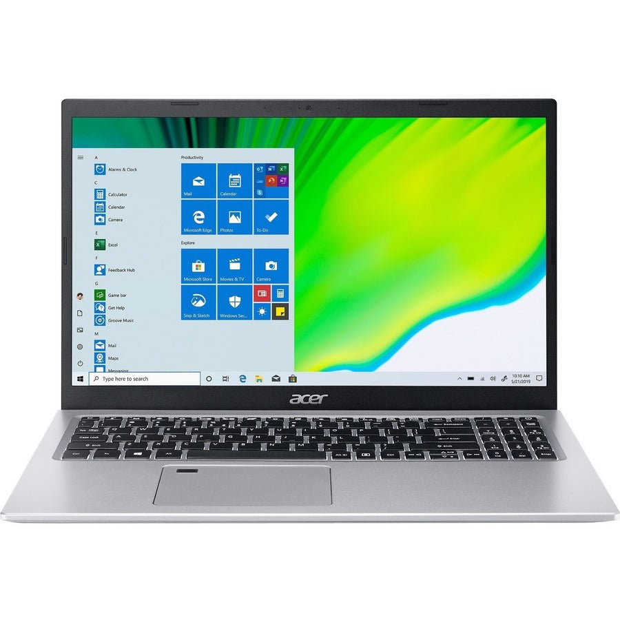 Acer Aspire 5 A515-56 A515-56-347N 15.6" Notebook - Full HD - 1920 x 1080 - Intel Core i3 11th Gen i3-1115G4 Dual-core (2 Core) 3 GHz - 8 GB Total RAM - 128 GB SSD - Pure Silver