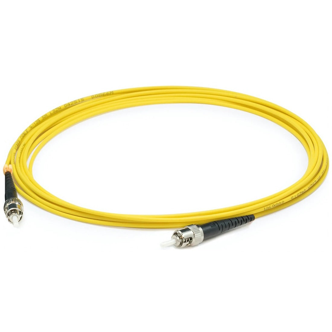 AddOn 50cm ST (Male) to ST (Male) Straight Yellow OS2 Simplex Plenum Fiber Patch Cable
