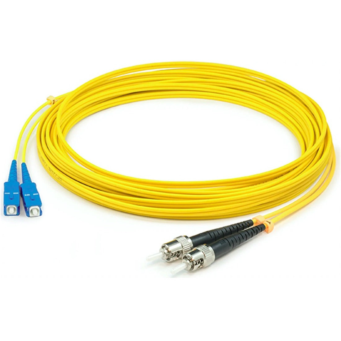 AddOn 1m SC (Male) to ST (Male) Straight Yellow OS2 Duplex Plenum Fiber Patch Cable