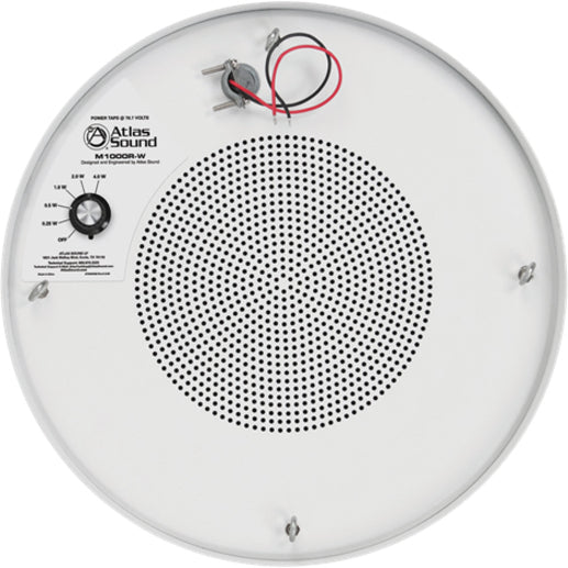 AtlasIED M1000R-W Pendant Mount Speaker - 4 W RMS - Gloss White