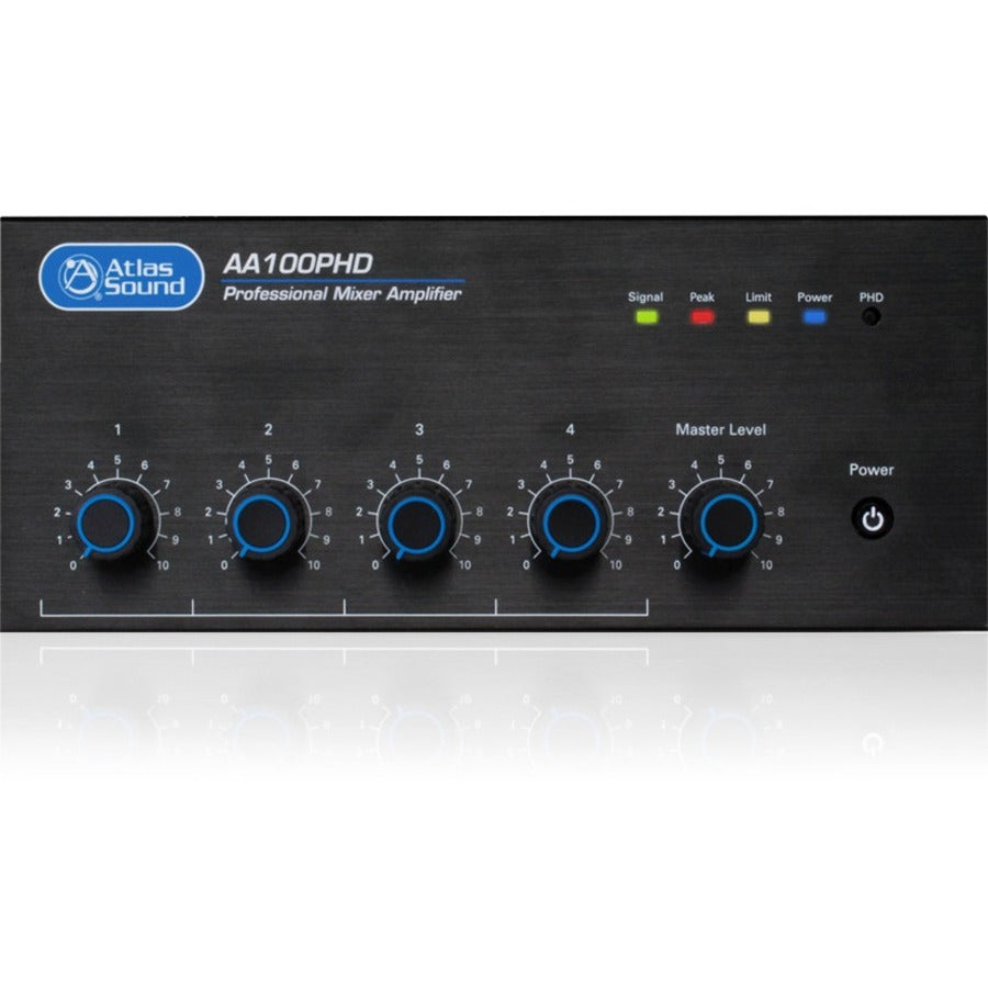 AtlasIED AA100PHD Amplifier - 100 W RMS - 4 Channel - Black