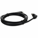 6ft (2m) USB-C 3.1 (Male) to USB-C 3.1 (Male) Right Angled Black Cable