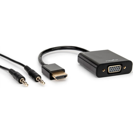 Rocstor HDMI To VGA & 3.5mm Audio Video Adapter Supports Up To 1920 x 1080