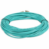 AddOn 22m LC (Male) to LC (Male) Straight Aqua OM4 Duplex Plenum Fiber Patch Cable