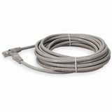 AddOn 30ft RJ-45 (Male) to RJ-45 (Male) Straight Gray Cat6A UTP PVC Copper Patch Cable