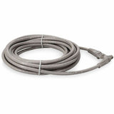 AddOn 30ft RJ-45 (Male) to RJ-45 (Male) Straight Gray Cat6A UTP PVC Copper Patch Cable